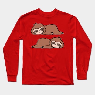 Cute Sloth Long Sleeve T-Shirt